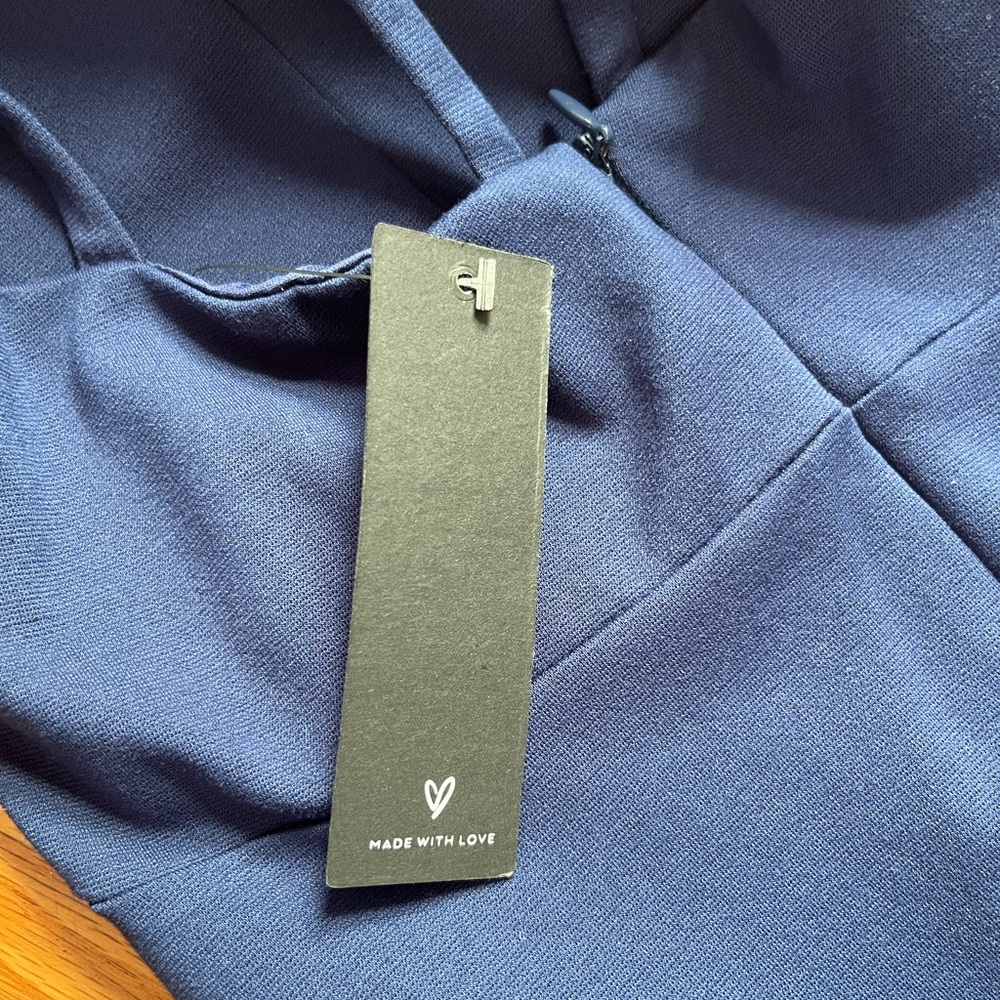 NWT Lulus Forever Crush Navy Blue Strappy Sleeveless Skater Dress - Picture 10 of 10